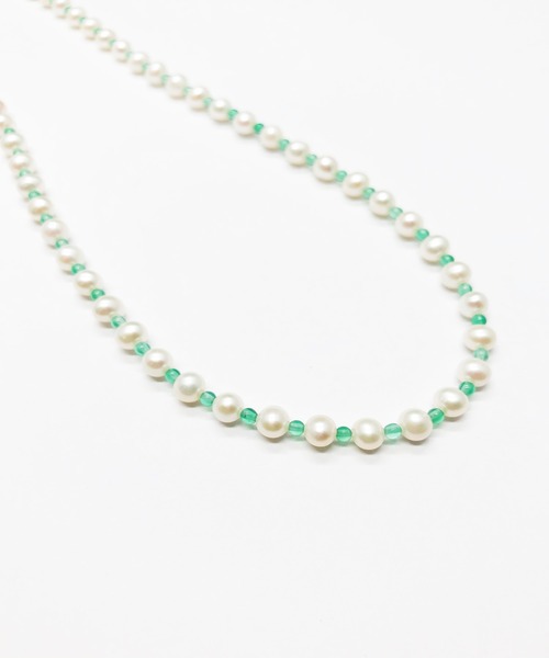 Newport（ニューポート）の「淡水パール&天然石ネックレス【数量限定】（ネックレス・レディース・イエロー/グリーン/レッド/ブルー/ホワイト・40cm）」の15枚目の写真