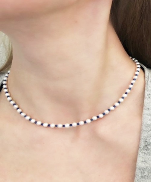 Newport（ニューポート）の「淡水パール&天然石ネックレス【数量限定】（ネックレス・レディース・イエロー/グリーン/レッド/ブルー/ホワイト・40cm）」の10枚目の写真