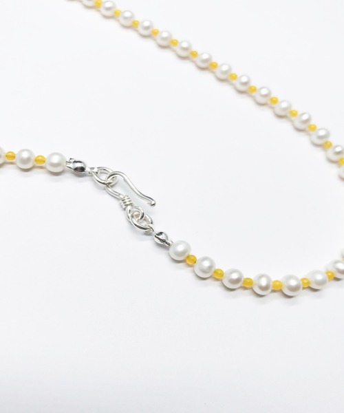 Newport（ニューポート）の「淡水パール&天然石ネックレス【数量限定】（ネックレス・レディース・イエロー/グリーン/レッド/ブルー/ホワイト・40cm）」の7枚目の写真