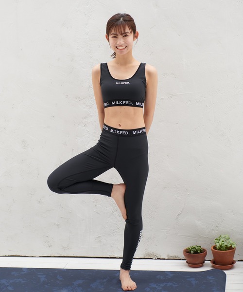 MILKFED.(ミルクフェド)の「MILKFED x OP LOGO LEGGINGS(水着・レディース・ブラック・SMALL/MEDIUM)」の5枚目の写真