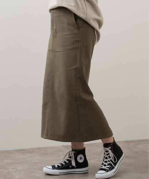 Ambre Neige（アンブルネージュ）の「ミディタイトスカート／【WEB/EC限定商品】（スカート・レディース・グレイッシュベージュ/チャコールグレー・FREE）」の12枚目の写真