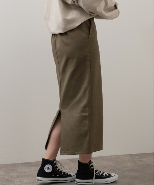 Ambre Neige（アンブルネージュ）の「ミディタイトスカート／【WEB/EC限定商品】（スカート・レディース・グレイッシュベージュ/チャコールグレー・FREE）」の15枚目の写真