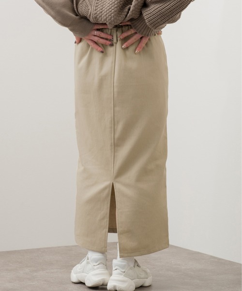 Ambre Neige（アンブルネージュ）の「ミディタイトスカート／【WEB/EC限定商品】（スカート・レディース・グレイッシュベージュ/チャコールグレー・FREE）」の8枚目の写真