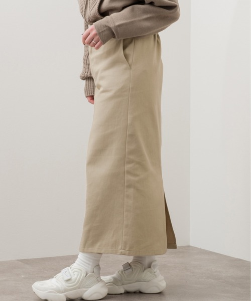 Ambre Neige（アンブルネージュ）の「ミディタイトスカート／【WEB/EC限定商品】（スカート・レディース・グレイッシュベージュ/チャコールグレー・FREE）」の11枚目の写真