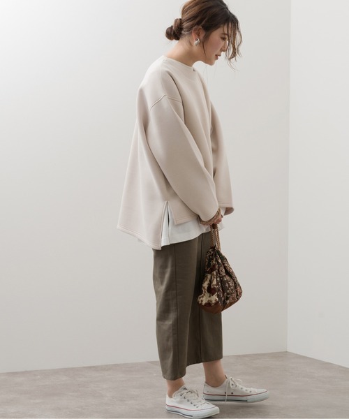 Ambre Neige（アンブルネージュ）の「ミディタイトスカート／【WEB/EC限定商品】（スカート・レディース・グレイッシュベージュ/チャコールグレー・FREE）」の7枚目の写真