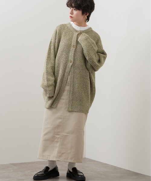 Ambre Neige（アンブルネージュ）の「ミディタイトスカート／【WEB/EC限定商品】（スカート・レディース・グレイッシュベージュ/チャコールグレー・FREE）」の5枚目の写真