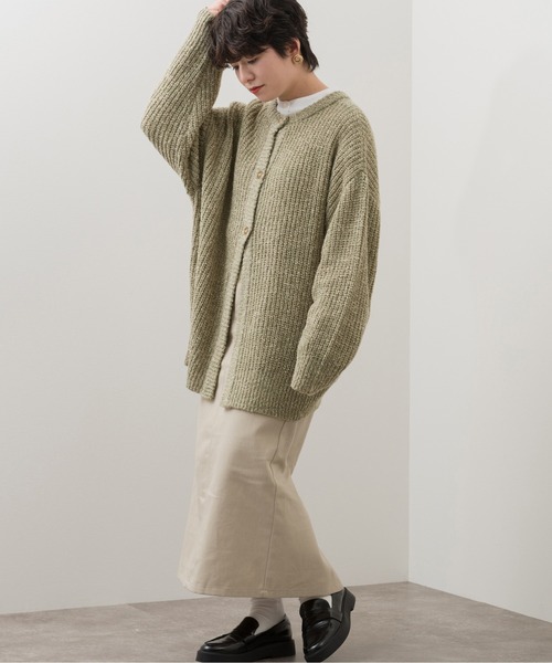 Ambre Neige（アンブルネージュ）の「ミディタイトスカート／【WEB/EC限定商品】（スカート・レディース・グレイッシュベージュ/チャコールグレー・FREE）」の14枚目の写真