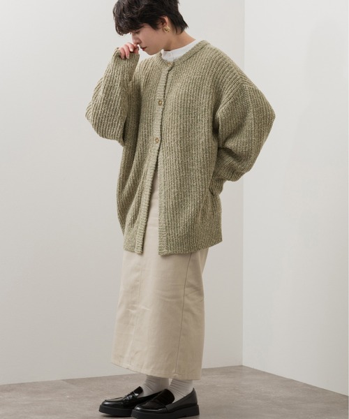 Ambre Neige（アンブルネージュ）の「ミディタイトスカート／【WEB/EC限定商品】（スカート・レディース・グレイッシュベージュ/チャコールグレー・FREE）」の17枚目の写真