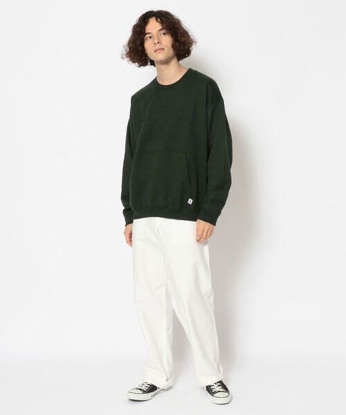 RELAXFIT(リラックスフィット)の「RELAXFIT/リラックスフィット muff pocket crew sweat マフポケットクルースウェット(スウェット・メンズ・グレー/レッド/グリーン/ネイビー・X-LARGE/LARGE)」の12枚目の写真