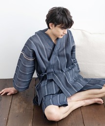 しじら織り セットアップ甚平 上下セット