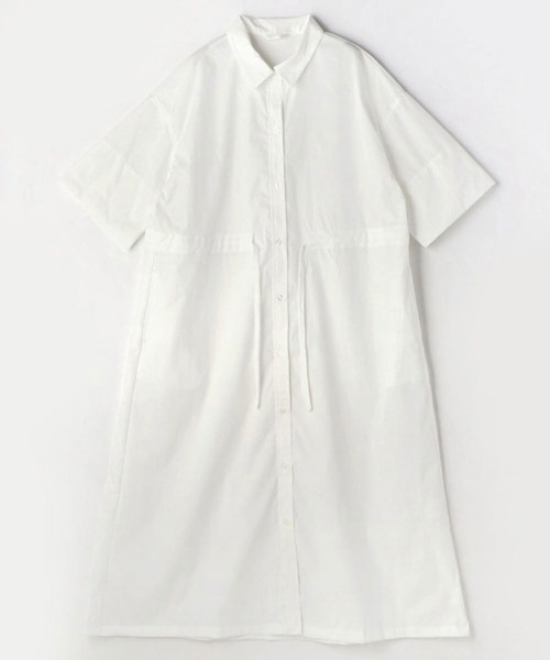 NICOLE white（ニコルホワイト）の「ウエストドロストボックスワンピース（ワンピース・レディース・ブラウン/オフホワイト/グリーン・FREE）」の21枚目の写真