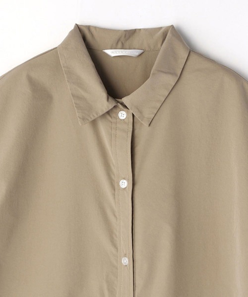 NICOLE white（ニコルホワイト）の「ウエストドロストボックスワンピース（ワンピース・レディース・ブラウン/オフホワイト/グリーン・FREE）」の12枚目の写真