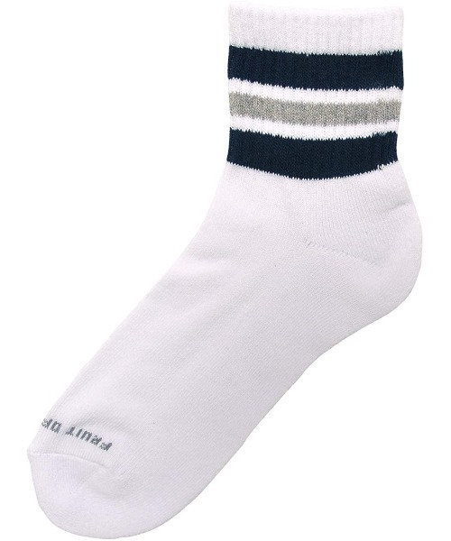 FRUIT OF THE LOOM（フルーツオブザルーム）の「【FRUIT OF THE LOOM】 クオーター丈 ラインアンクル 6Pソックス（ソックス/靴下・メンズ・マルチ・FREE）」の8枚目の写真