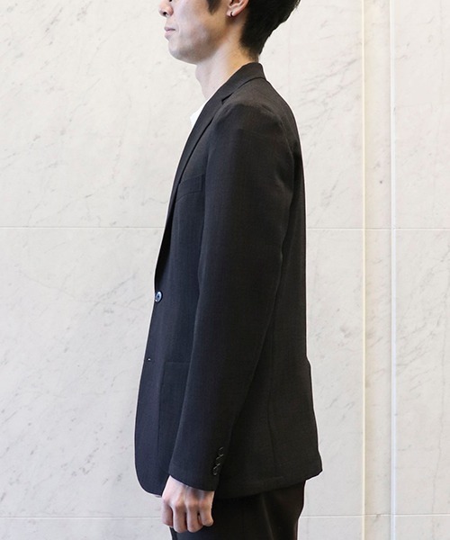 COMME CA ISM(コムサイズム)の「洗える ジャケット(テーラードジャケット・メンズ・ネイビー/ブラック・X-LARGE/SMALL/MEDIUM/LARGE)」の8枚目の写真