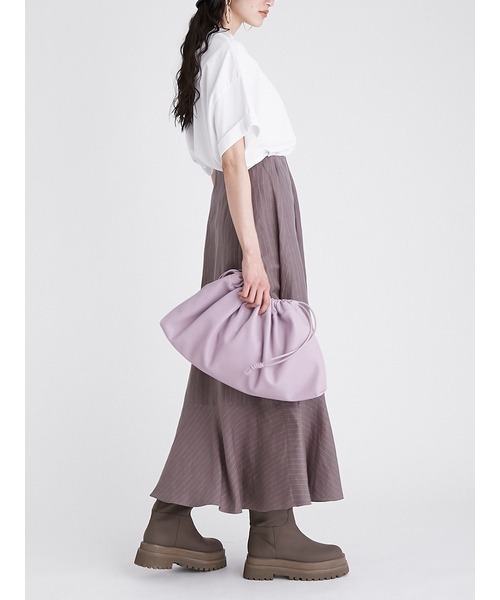 Mila Owen（ミラオーウェン）の「短丈ワイドグラフィックTシャツ（Tシャツ/カットソー・レディース・ベージュ/グリーン/ホワイト・FREE）」の5枚目の写真