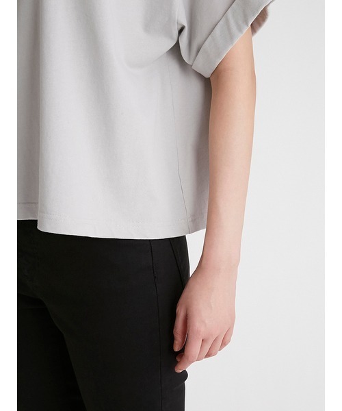 Mila Owen（ミラオーウェン）の「短丈ワイドグラフィックTシャツ（Tシャツ/カットソー・レディース・ベージュ/グリーン/ホワイト・FREE）」の16枚目の写真