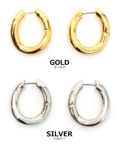 DONOBAN(ドノバン)の「ラウンドフープピアス(ピアス(両耳用)・レディース・ゴールド/シルバー・ONESIZE)」の11枚目の写真
