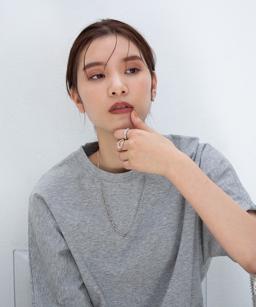 JUICY ROCK（ジューシーロック）の「CYCRO/GP(SV925)/SV925 コンビオーバルリング（リング・レディース・シルバー・#15/#11/#13）」の6枚目の写真