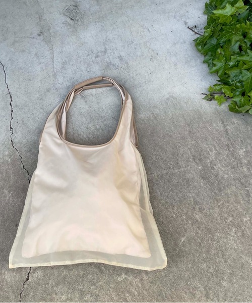 Doux archives(ドゥアルシーヴ)の「シースルーショッパー(ショルダーバッグ・レディース・ブラック/ブラウン/アイボリー・FREE)」の8枚目の写真