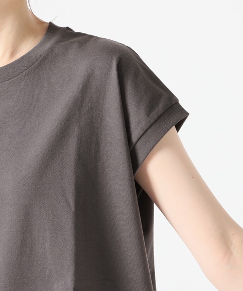 2022SS　IENA　イエナ　ノースリーブプルオーバー　グレー ミニ裏毛ノースリーブプルオーバー（Tシャツ／カットソー