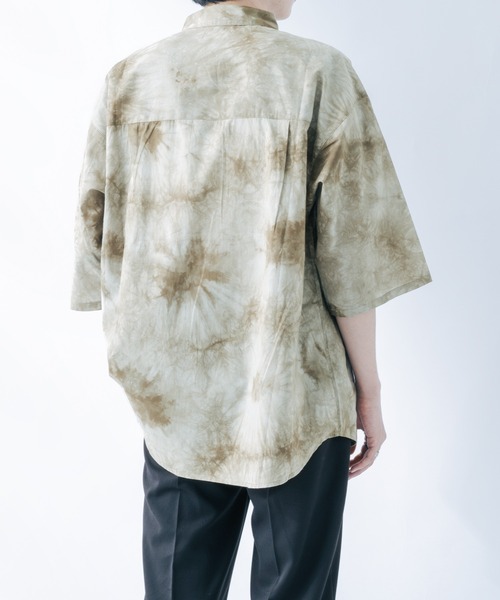 epnok(エプノック)の「タイダイ柄シャツ(シャツ/ブラウス・メンズ・ブラック/カーキ/グレイッシュブルー・LARGE/SMALL/MEDIUM)」の19枚目の写真