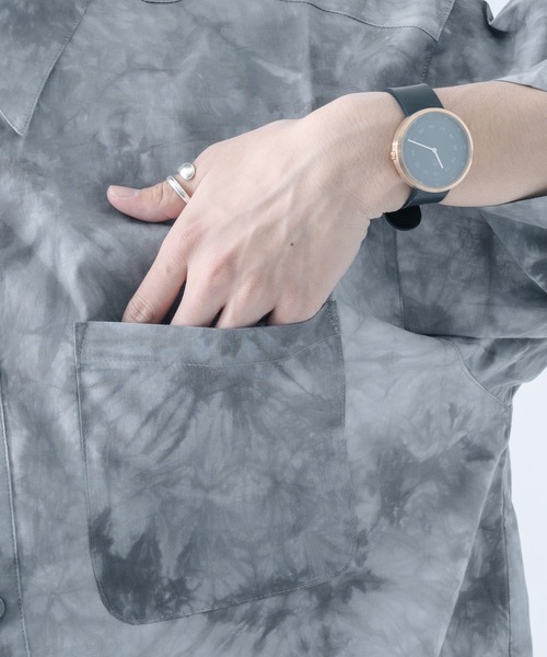 epnok(エプノック)の「タイダイ柄シャツ(シャツ/ブラウス・メンズ・ブラック/カーキ/グレイッシュブルー・LARGE/SMALL/MEDIUM)」の13枚目の写真