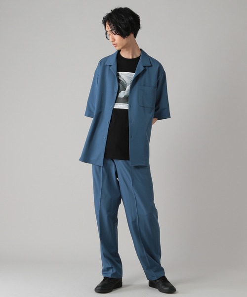 PBLIM（ページボーイリム）の「【PAGEBOYLIM】オープンカラーシャツ（シャツ/ブラウス・レディース・ブラック/サックスブルー・MEDIUM/LARGE）」の12枚目の写真