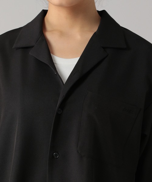 PBLIM（ページボーイリム）の「【PAGEBOYLIM】オープンカラーシャツ（シャツ/ブラウス・レディース・ブラック/サックスブルー・MEDIUM/LARGE）」の19枚目の写真