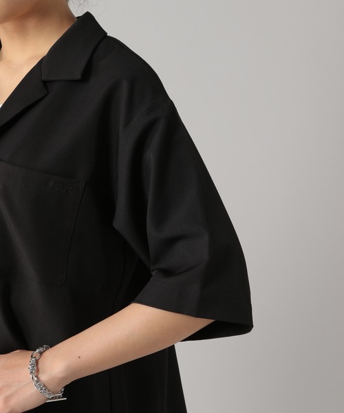 PBLIM（ページボーイリム）の「【PAGEBOYLIM】オープンカラーシャツ（シャツ/ブラウス・レディース・ブラック/サックスブルー・MEDIUM/LARGE）」の21枚目の写真