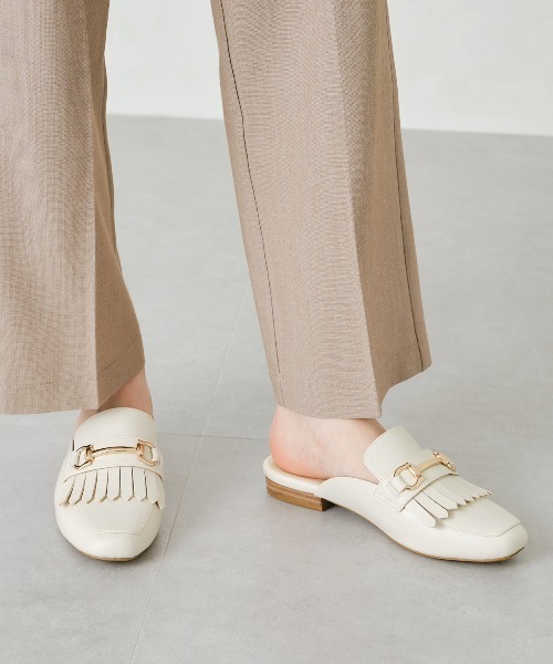 ORiental TRaffic（オリエンタルトラフィック）の「【WEB限定アイテム】ビットモチーフスリッパ/11195（パンプス・レディース・ベージュ/ホワイト/ブラック・LL/M/3L/S/SS/L）」の9枚目の写真