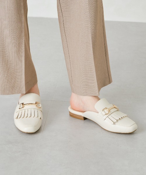 ORiental TRaffic（オリエンタルトラフィック）の「【WEB限定アイテム】ビットモチーフスリッパ/11195（パンプス・レディース・ベージュ/ホワイト/ブラック・LL/M/3L/S/SS/L）」の12枚目の写真