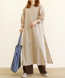 Monocoro toppi | サイドボタンスリット シャツワンピース(シャツワンピース)