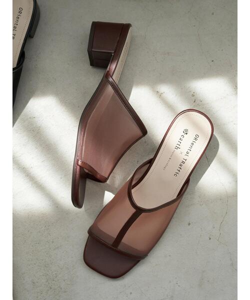 earth music&ecology（アースミュージックアンドエコロジー）の「ORiental TRaffic チュールサンダル ＊（サンダル・レディース・ブラック/ベージュ/ブラウン・L/S/M）」の17枚目の写真