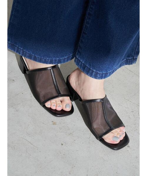 earth music&ecology（アースミュージックアンドエコロジー）の「ORiental TRaffic チュールサンダル ＊（サンダル・レディース・ブラック/ベージュ/ブラウン・L/S/M）」の20枚目の写真