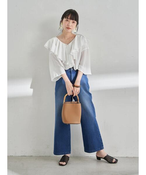 earth music&ecology（アースミュージックアンドエコロジー）の「ORiental TRaffic チュールサンダル ＊（サンダル・レディース・ブラック/ベージュ/ブラウン・L/S/M）」の4枚目の写真