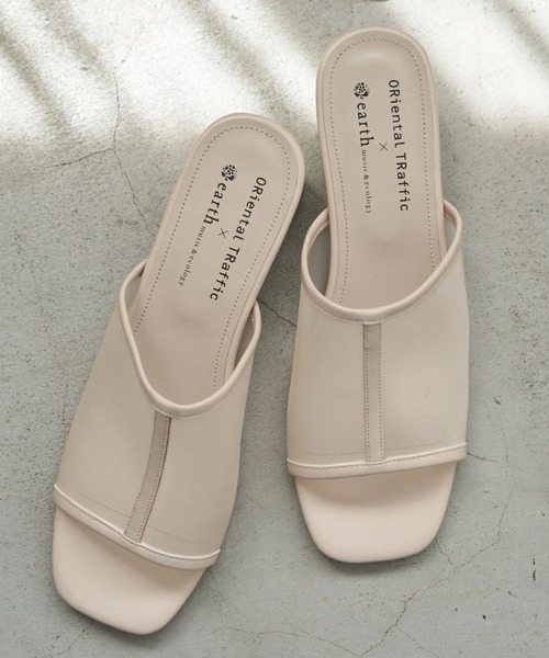 earth music&ecology（アースミュージックアンドエコロジー）の「ORiental TRaffic チュールサンダル ＊（サンダル・レディース・ブラック/ベージュ/ブラウン・L/S/M）」の3枚目の写真