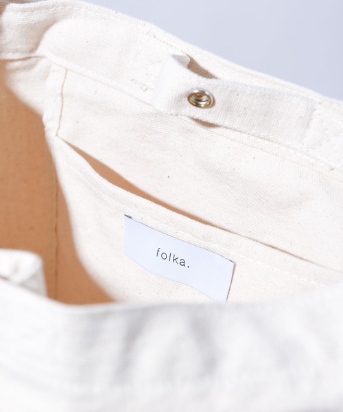 folka(フォルカ)の「【folka(フォルカ)】ワンショルダートートバッグ(トートバッグ・レディース・ホワイト/ネイビー・ONE SIZE)」の8枚目の写真