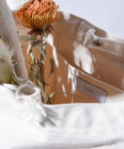 folka(フォルカ)の「【folka(フォルカ)】ワンショルダートートバッグ(トートバッグ・レディース・ホワイト/ネイビー・ONE SIZE)」の5枚目の写真