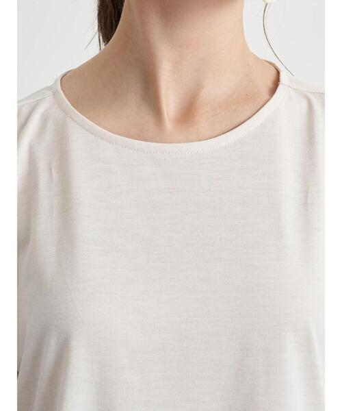earth music&ecology(アースミュージックアンドエコロジー)の「バックティアードチュニック *(Tシャツ/カットソー・レディース・アイボリー/グレイッシュベージュ/ブラック・FREE)」の13枚目の写真