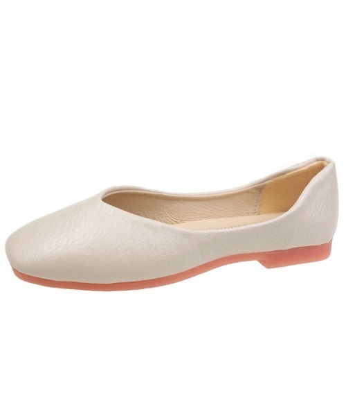 LAC-VERT(ラック・ヴェール)の「カジュアルフラットシューズ(バレエシューズ・レディース・ブラック/ベージュ/アイボリー/ミント・S/M/L)」の9枚目の写真