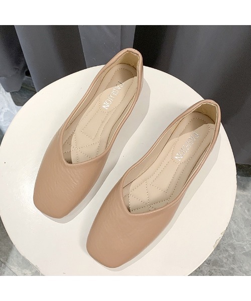 LAC-VERT(ラック・ヴェール)の「カジュアルフラットシューズ(バレエシューズ・レディース・ブラック/ベージュ/アイボリー/ミント・S/M/L)」の6枚目の写真