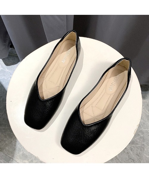 LAC-VERT(ラック・ヴェール)の「カジュアルフラットシューズ(バレエシューズ・レディース・ブラック/ベージュ/アイボリー/ミント・S/M/L)」の8枚目の写真