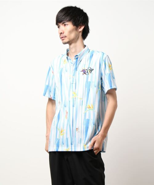 ZOY（ゾーイ）の「《ZOY》MENS どんぶらこストライププリント 半袖