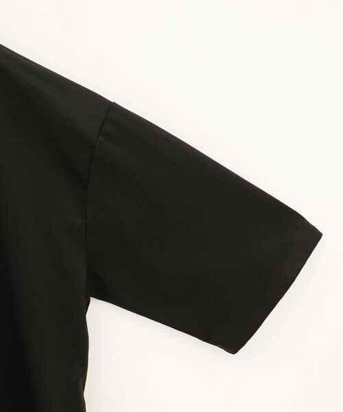 BESPOKE TOKYO（ビスポークトウキョウ）の「【BESPOKE TOKYO】DOUBLE BLEND COTTON CREW NECK OVER SIZE TEE（Tシャツ/カットソー・メンズ・ブラック/ベージュ/オフホワイト・2/3）」の5枚目の写真