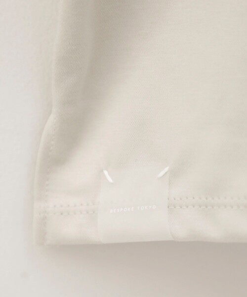BESPOKE TOKYO（ビスポークトウキョウ）の「【BESPOKE TOKYO】DOUBLE BLEND COTTON CREW NECK OVER SIZE TEE（Tシャツ/カットソー・メンズ・ブラック/ベージュ/オフホワイト・2/3）」の9枚目の写真