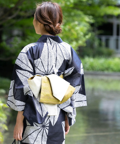 アーバンリサーチロッソ★浴衣★綿麻混合★新品同様美品★ユナイテッドアローズ 浴衣 麻の葉 （着物・浴衣・小物類）｜＊＊URBAN RESEARCH ROSSO