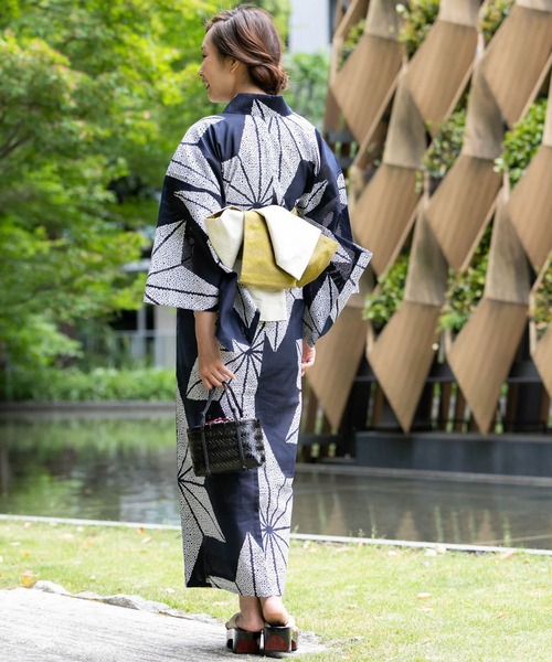 URBAN RESEARCH ROSSO WOMEN（アーバンリサーチ　ロッソ）の「浴衣　麻の葉（浴衣・レディース・ネイビー・FREE）」の20枚目の写真