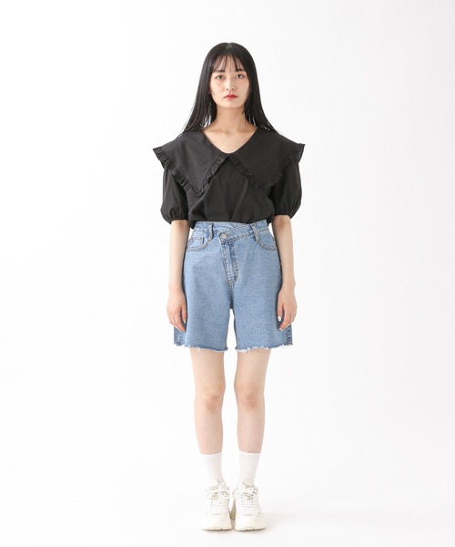 ALAND（エーランド）の「3.3 Field Trip／BIGカラーブラウス 2217279（シャツ/ブラウス・レディース・ブラック/アイボリー・FREE）」の17枚目の写真