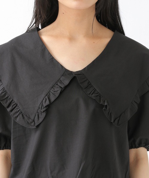 ALAND（エーランド）の「3.3 Field Trip／BIGカラーブラウス 2217279（シャツ/ブラウス・レディース・ブラック/アイボリー・FREE）」の16枚目の写真