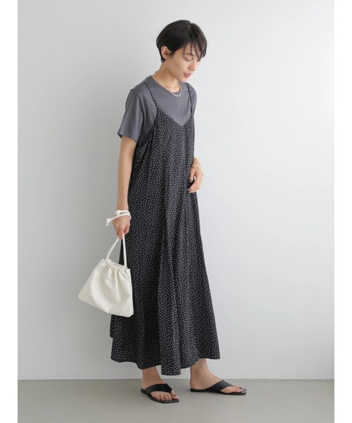 AMERICAN HOLIC（アメリカンホリック）の「マーメード切り替えフレアキャミワンピース（ワンピース・レディース・ネイビー/モカ/ドット・M/L）」の8枚目の写真